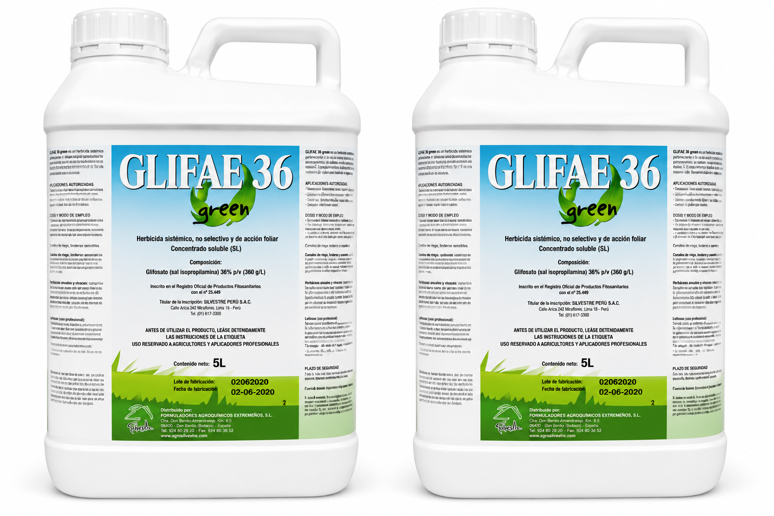 Désherbant Glyphosate Glifae 5L Herbicide Pour Mauvaises Herbes