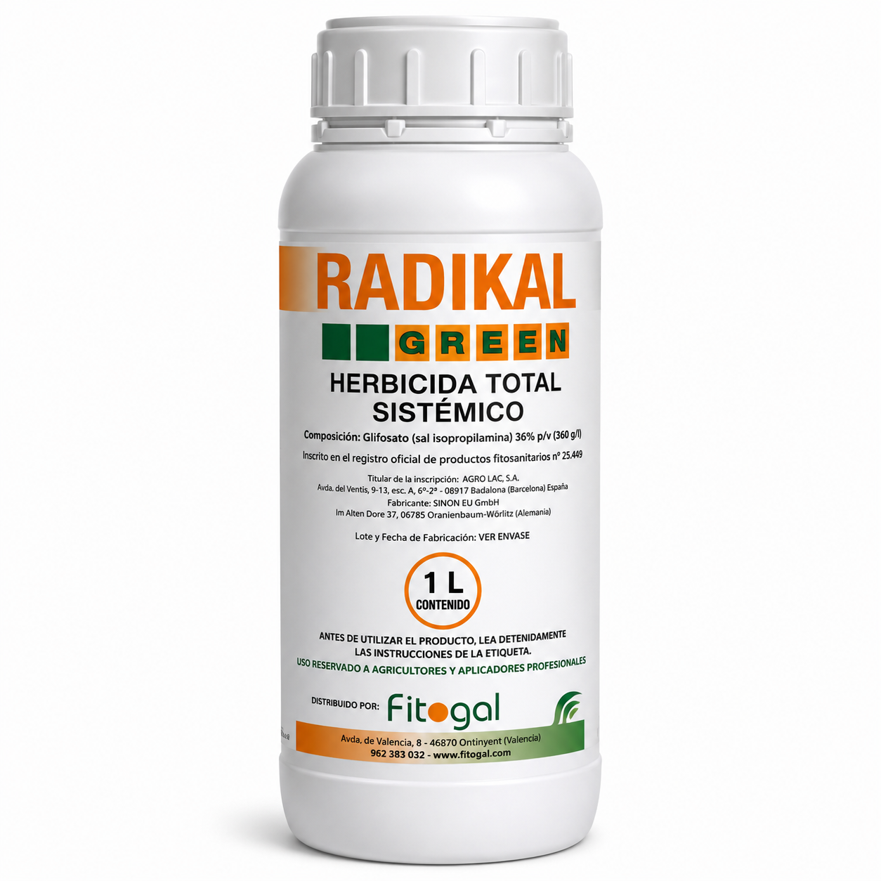 Désherbant Radikal Glyphosate 1L Herbicides Pour Mauvaises Herbes